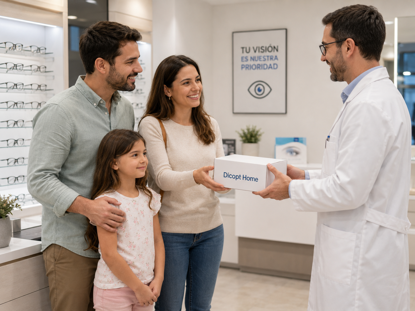 Kit de entrega de Dicopt Home preparado para el paciente